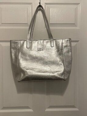 UGG Women's Alina Tote Leather Bag Silver